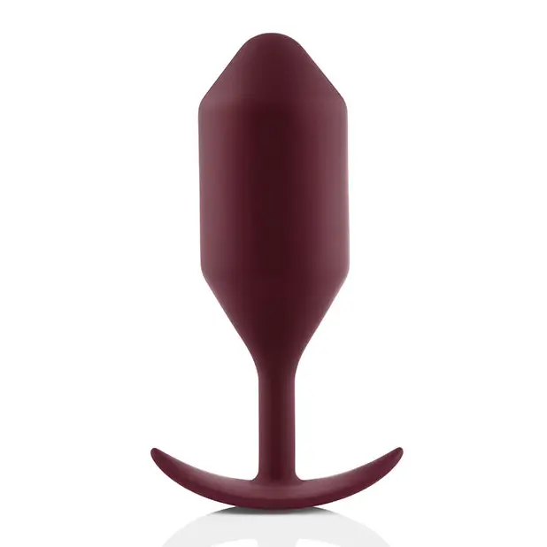 b-Vibe Weighted Snug Plug 5 - 350 g Dark Red - Anal Products