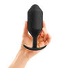 b-Vibe Weighted Snug Plug 6 - 515 g Black - Anal Products