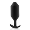 b-Vibe Weighted Snug Plug 6 - 515 g Black - Anal Products