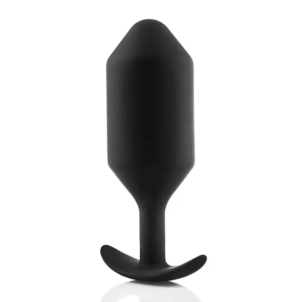 b-Vibe Weighted Snug Plug 6 - 515 g Black - Anal Products