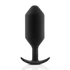 b-Vibe Weighted Snug Plug 6 - 515 g Black - Anal Products