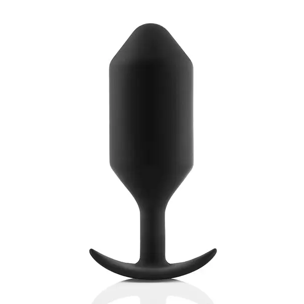b-Vibe Weighted Snug Plug 6 - 515 g Black - Anal Products