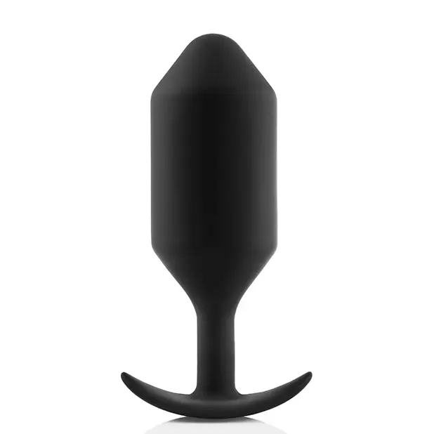 b-Vibe Weighted Snug Plug 7 - 600 g Black - Anal Products