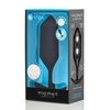b-Vibe Weighted Snug Plug 7 - 600 g Black - Anal Products
