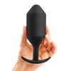 b-Vibe Weighted Snug Plug 7 - 600 g Black - Anal Products