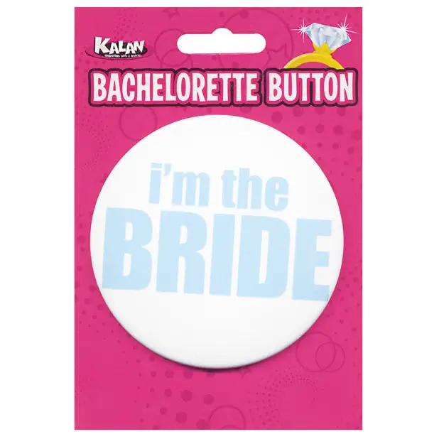 Bachelorette Button - I’m the Bride - Bachelorette & Party Supplies