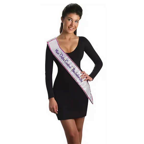 Bachelorette Outta Control Flashing Sash - White - Bachelorette & Party Supplies