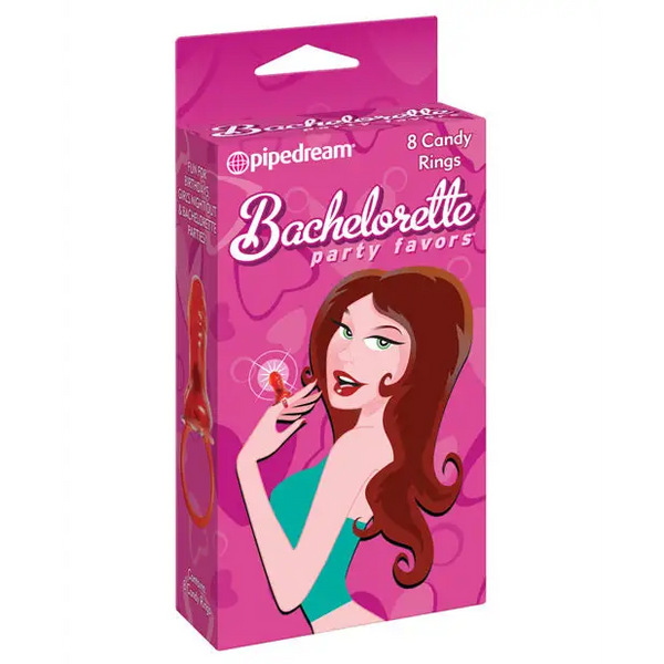 Bachelorette Party Favors Candy Rings - Box of 8 - Bachelorette & Party Supplies