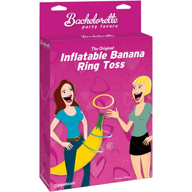 Bachelorette Party Favors Inflatable Banana Ring Toss Game - Bachelorette & Party Supplies