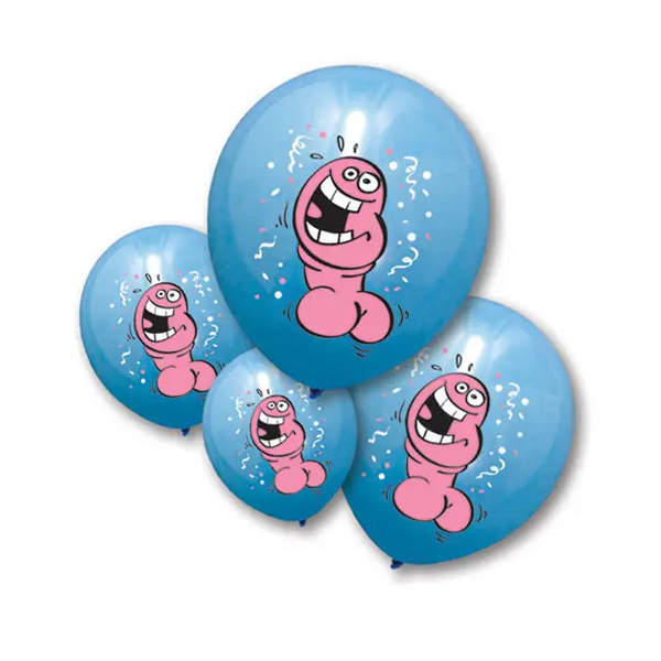 Bachelorette Pecker Balloons - Pack of 6 - Bachelorette & Party Supplies