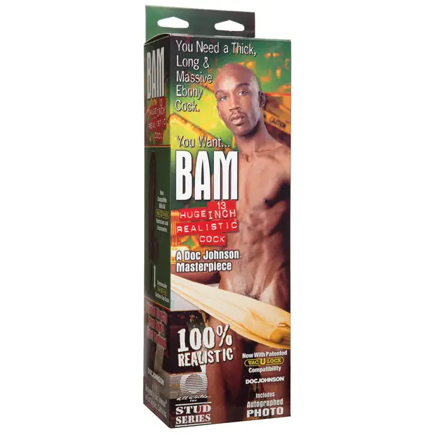 Bam Realistic Cock - Brown - Dongs & Dildos