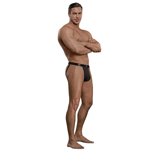 Bamboo Sport Jock Black S/M - Lingerie - Packaged
