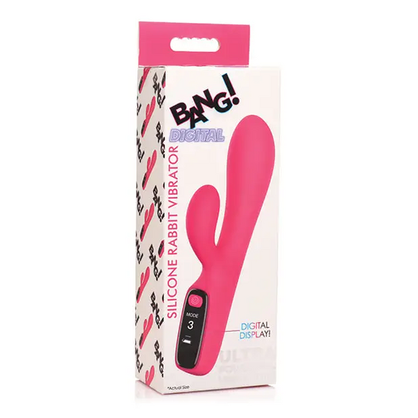 Bang! 10X Digital Rabbit Vibrator - Pink - Vibrators