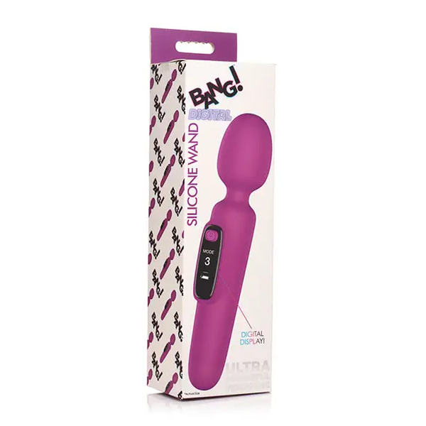 Bang! 10X Digital Vibrating Wand - Purple - Massage Products