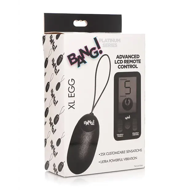 Bang! 25X Vibrating Silicone XL Egg w/Remote - Stimulators