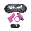 Bang! Couple’s Kit with RC Bullet Blindfold Cock Ring & Finger Vibe - Purple - Stimulators