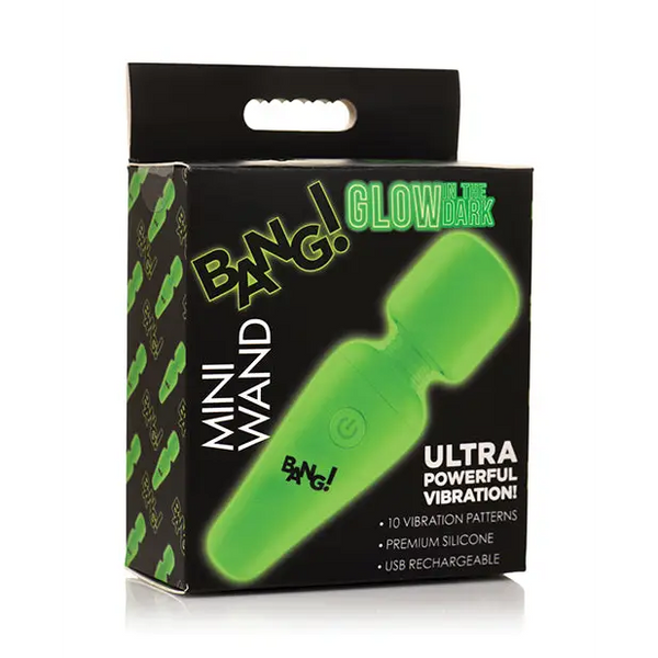 Bang! Glow in the Dark 10X Mini Wand - Massage Products