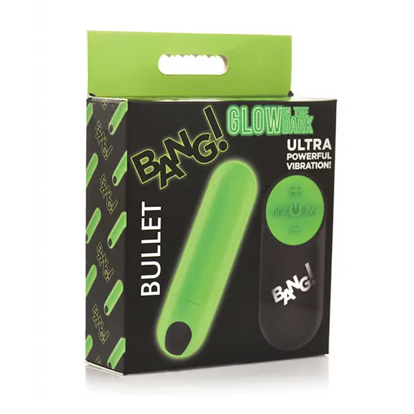 Bang! Glow in the Dark 21X Remote Controlled Bullet - Stimulators