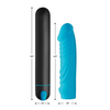 Bang! XL Bullet & Ribbed Silicone Sleeve - Blue - Dongs & Dildos