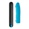 Bang! XL Bullet & Ribbed Silicone Sleeve - Blue - Dongs & Dildos