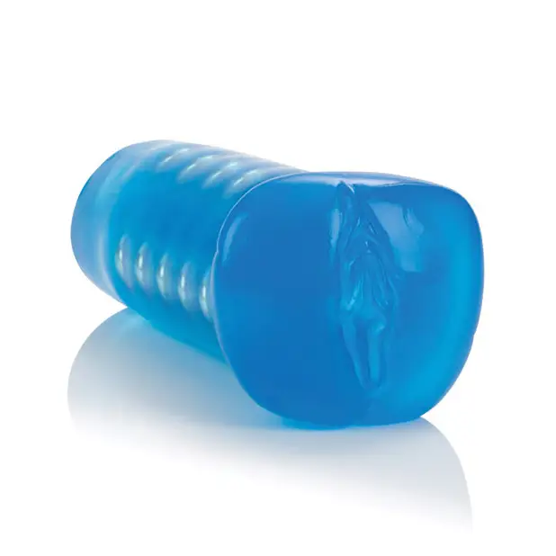 Basic Essentials Beaded Masturbator - Blue - Dolls & Masturbators