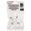 Basic Essentials Enhancer Ring w/Beads - Clear - Penis Enhancement