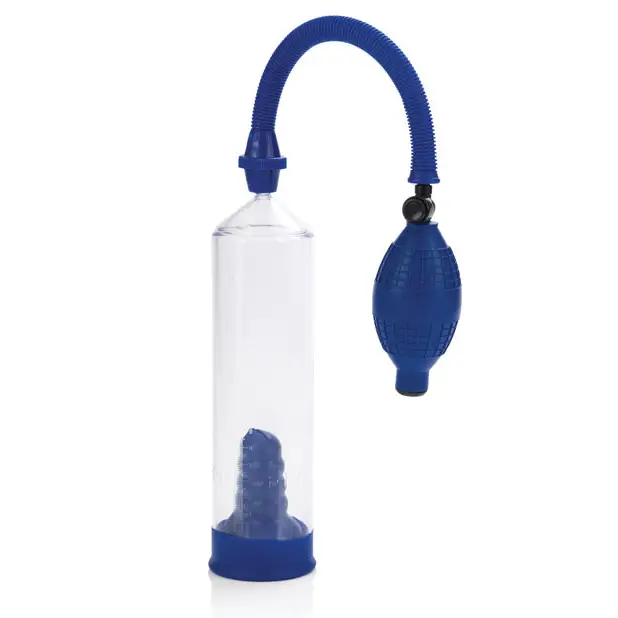 Basic Essentials Pump - Blue - Penis Enhancement