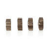 Basic Essentials Rings - Smoke Set of 4 - Penis Enhancement