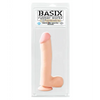 Basix Rubber Works 10’’ Dong w/Suction Cup - Flesh - Dongs & Dildos
