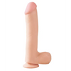 Basix Rubber Works 10’’ Dong w/Suction Cup - Flesh - Dongs & Dildos