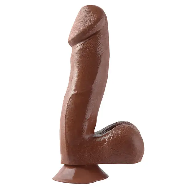 Basix Rubber Works 6.5’’ Dong w/Suction Cup - Brown - Dongs & Dildos