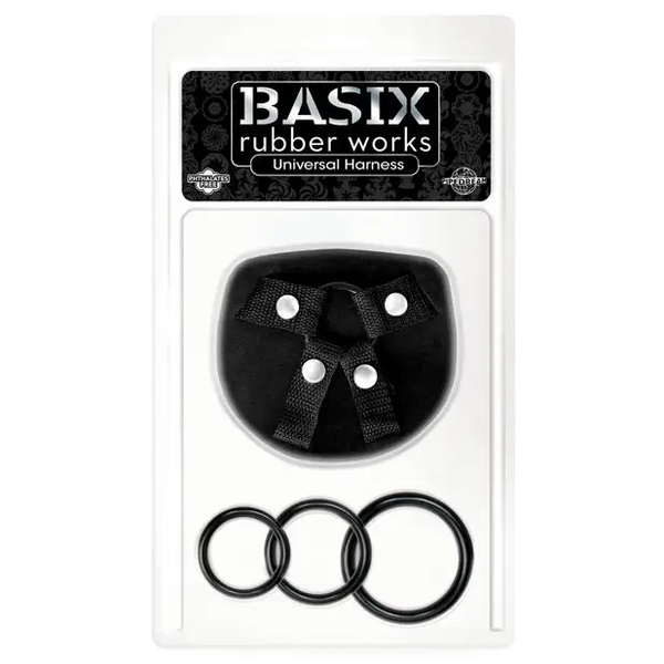 Basix Rubber Works Universal Harness - Black - Strap Ons