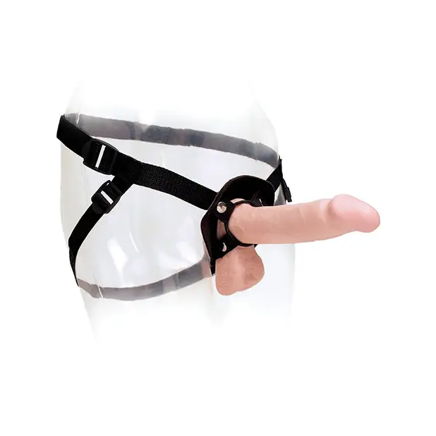 Basix Rubber Works Universal Harness Plus Size - Black - Strap Ons