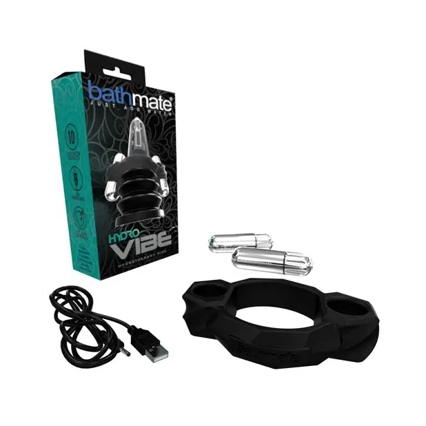 Bathmate Hydro Vibe Pump Vibrator - Black - Penis Enhancement