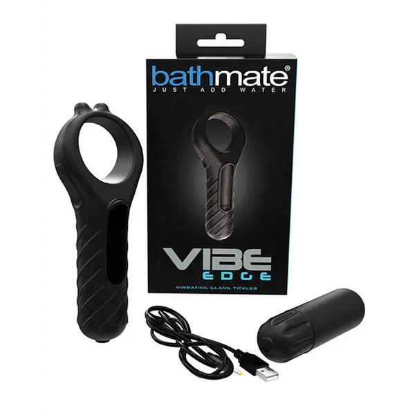 Bathmate Vibe Edge Glans Tickler - Black - Dolls & Masturbators