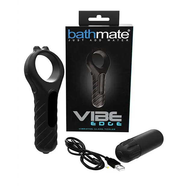 Bathmate Vibe Edge Glans Tickler - Black - Dolls & Masturbators