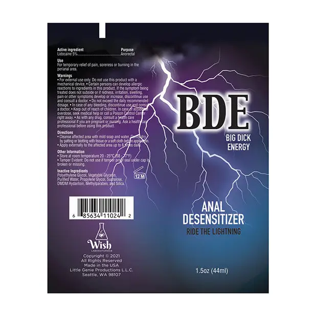 BDE Anal Desensitizer - 1.5 oz - Sexual Enhancers