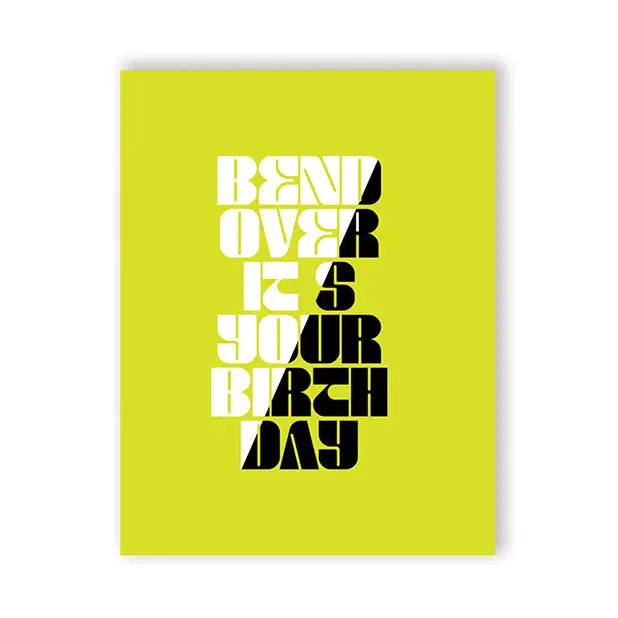 Bend Over Birthday Greeting Card - Bachelorette & Party Supplies