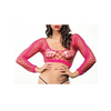 Beverly Hills Naughty Girl Crotchless All Over Mesh Leggings Pink O/S - Lingerie - Packaged
