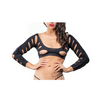 Beverly Hills Naughty Girl Crotchless Leggings w/Varigated Holes Black O/S - Lingerie - Packaged