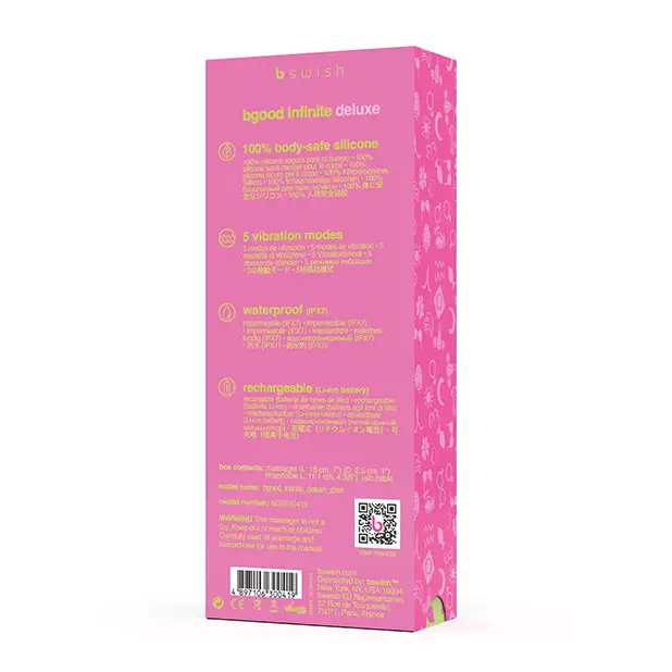 Bgood Infinite Deluxe Vibrator - Rose