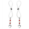 Bijoux de Nip Nipple Halos Heart Charm - Red/Clear - Bondage Blindfolds & Restraints
