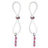 Bijoux de Nip Nipple Halos Pink Gem Slider - Pink/Clear - Bondage Blindfolds & Restraints