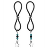 Bijoux de Nip Nipple Halos Star Charm - Turquoise/Black - Bondage Blindfolds & Restraints