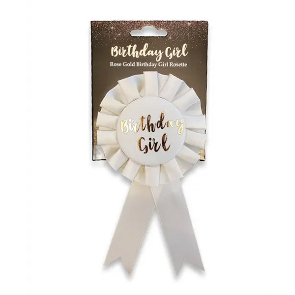 Birthday Girl Badge - Rose Gold - Bachelorette & Party Supplies