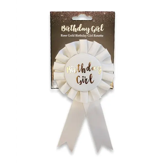 Birthday Girl Badge - Rose Gold - Bachelorette & Party Supplies