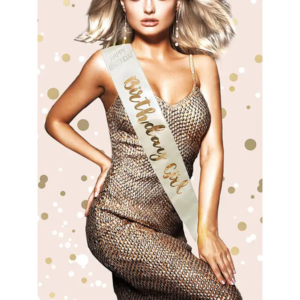 Birthday Girl Sash - Rose Gold - Bachelorette & Party Supplies