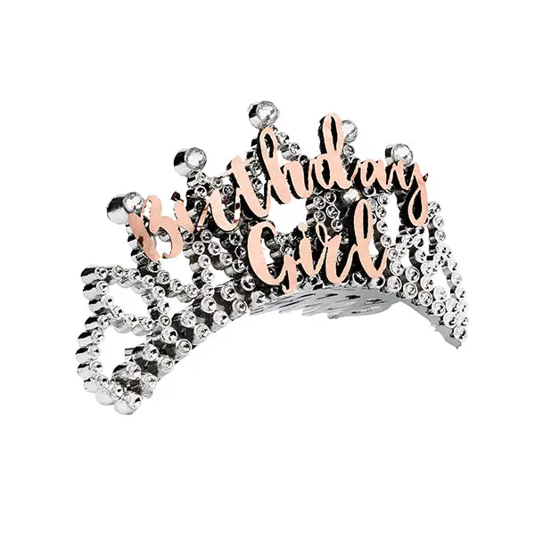 Birthday Girl Tiara - Rose Gold - Bachelorette & Party Supplies
