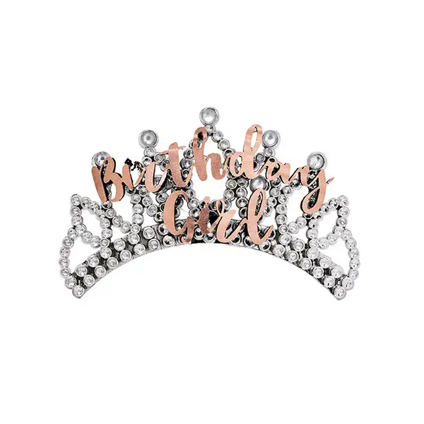 Birthday Girl Tiara - Rose Gold - Bachelorette & Party Supplies