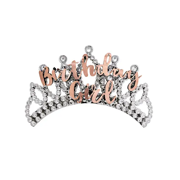 Birthday Girl Tiara - Rose Gold - Bachelorette & Party Supplies